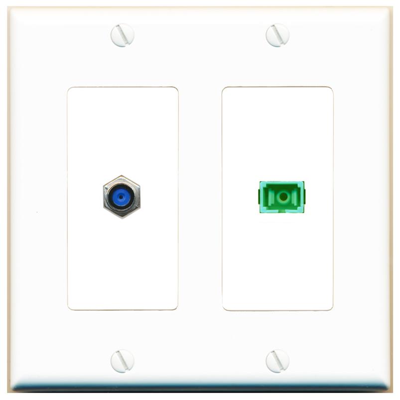 F81 SC-APC-SX Wall Plate [White]