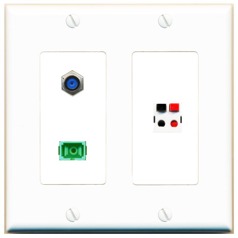 F81 SC-APC-SX SPEAKER Wall Plate [White]
