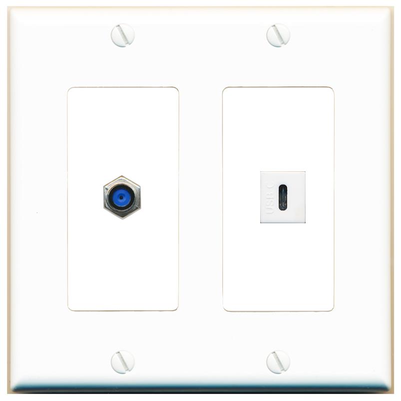 F81 USBC Wall Plate [White]