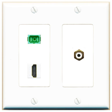 HDMI RCA-WHITE SC-APC-SX Wall Plate [White]