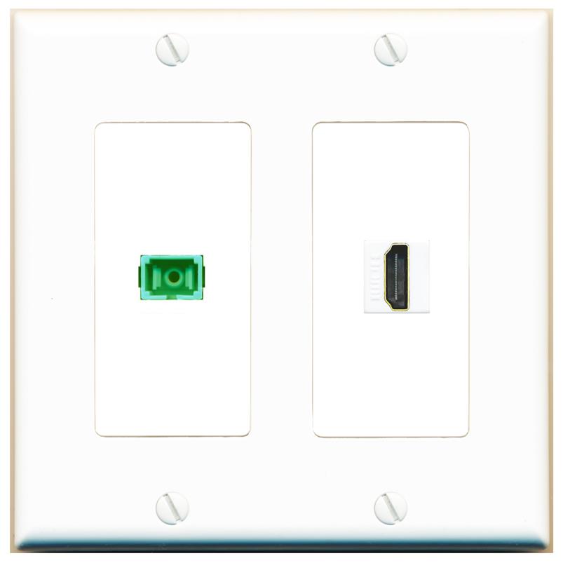 HDMI SC-APC-SX Wall Plate [White]