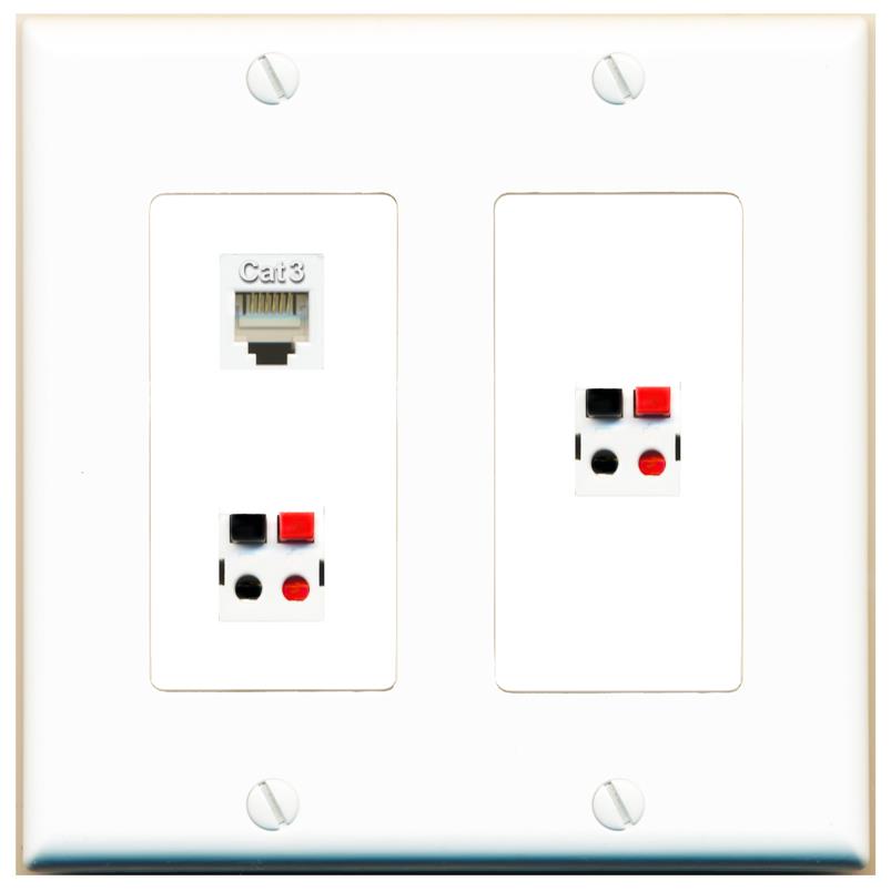 PHONE 2 SPEAKER Wall Plate [White]