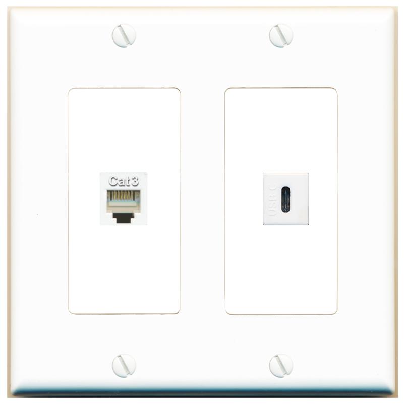 PHONE USBC Wall Plate [White]