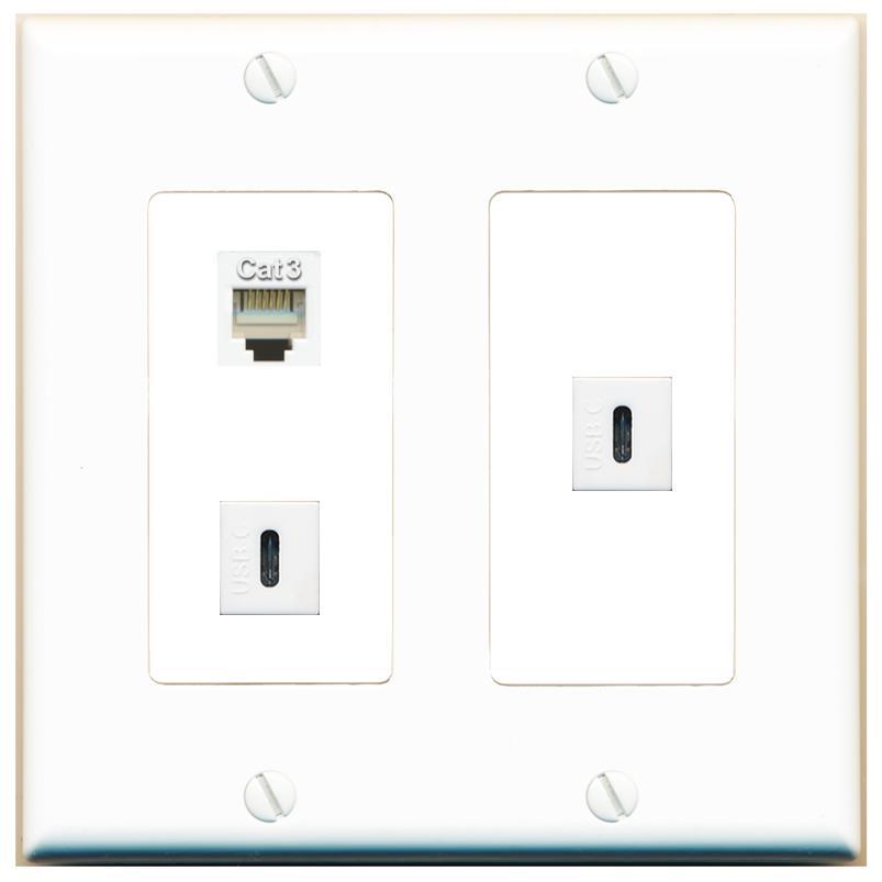 PHONE 2 USBC Wall Plate [White]