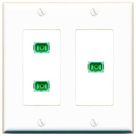 3 SC-APC-SX Wall Plate [White]