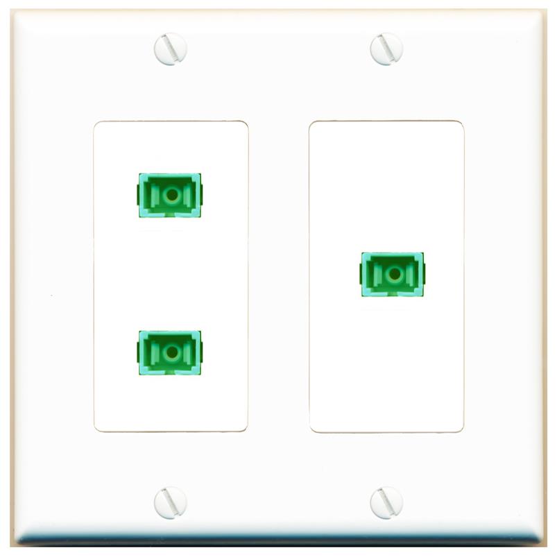 3 SC-APC-SX Wall Plate [White]