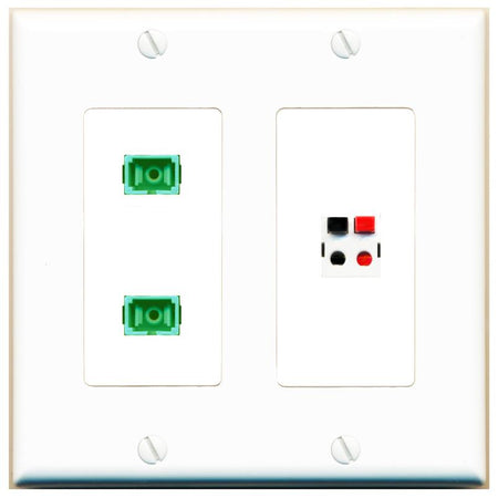 2 SC-APC-SX SPEAKER Wall Plate [White]