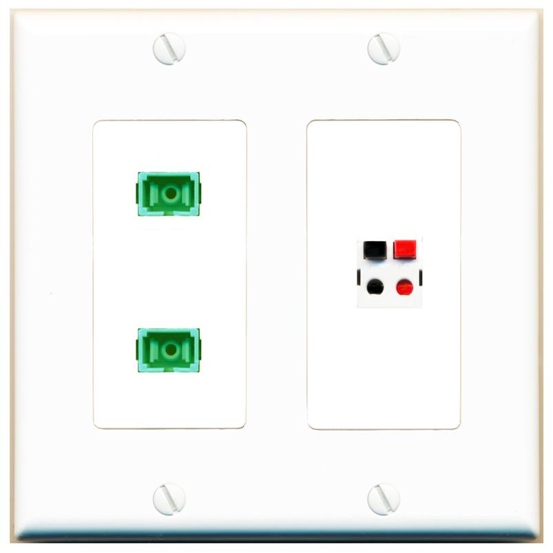 2 SC-APC-SX SPEAKER Wall Plate [White]