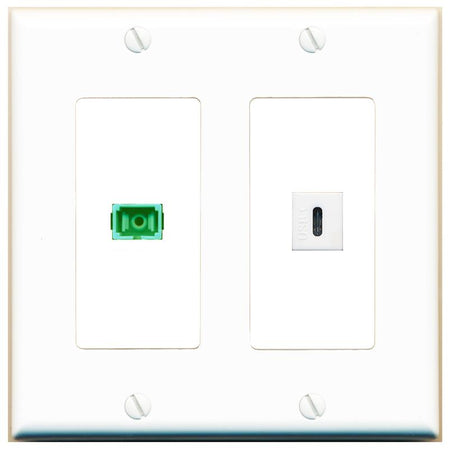 SC-APC-SX USBC Wall Plate [White]