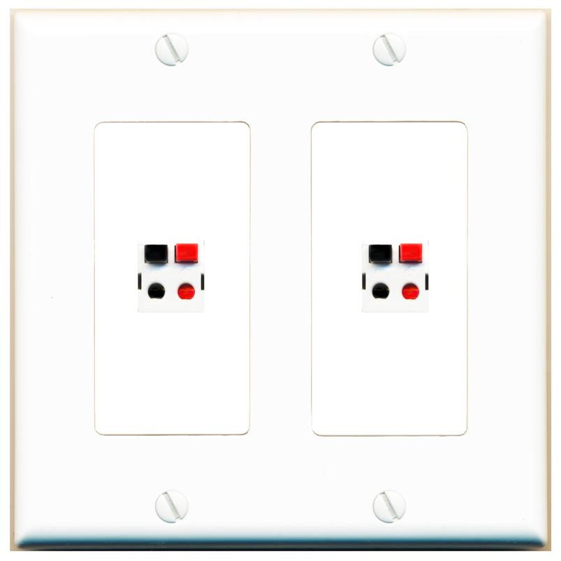 2 SPEAKER Wall Plate [White]