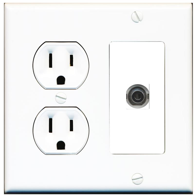 3.5mm Wall Plate [White]