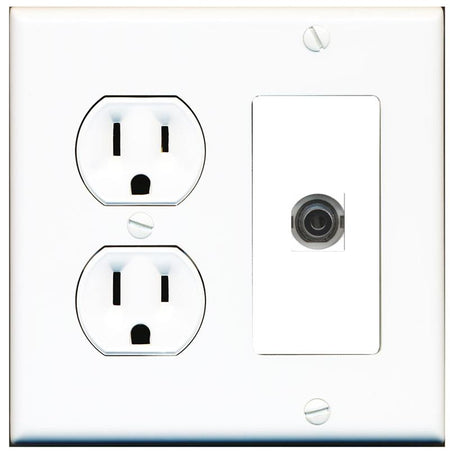 3.5mm Wall Plate [White]
