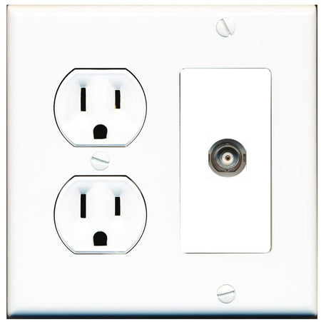 BNC Wall Plate [White]