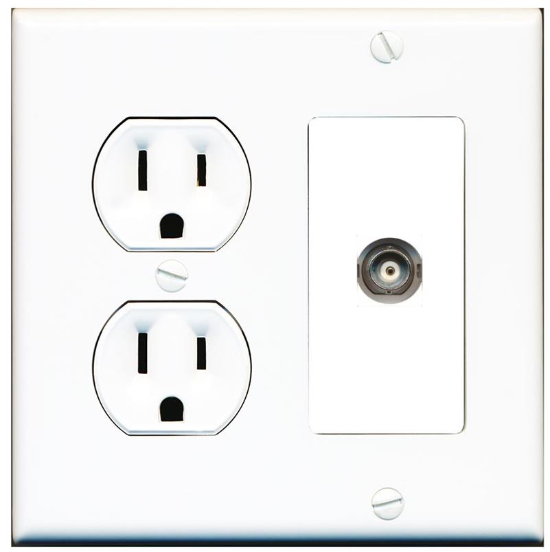 BNC Wall Plate [White]