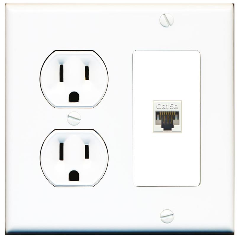 CAT5E Wall Plate [White]