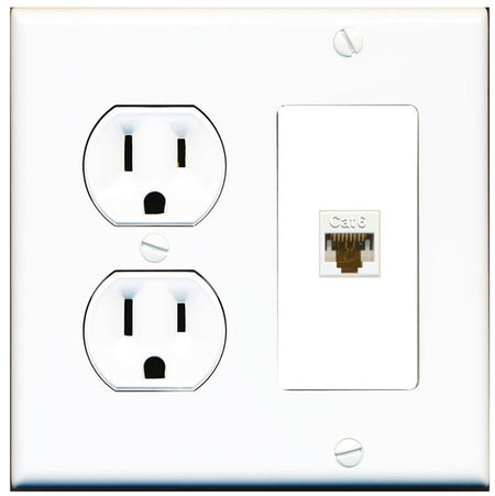 CAT6 Wall Plate [White]