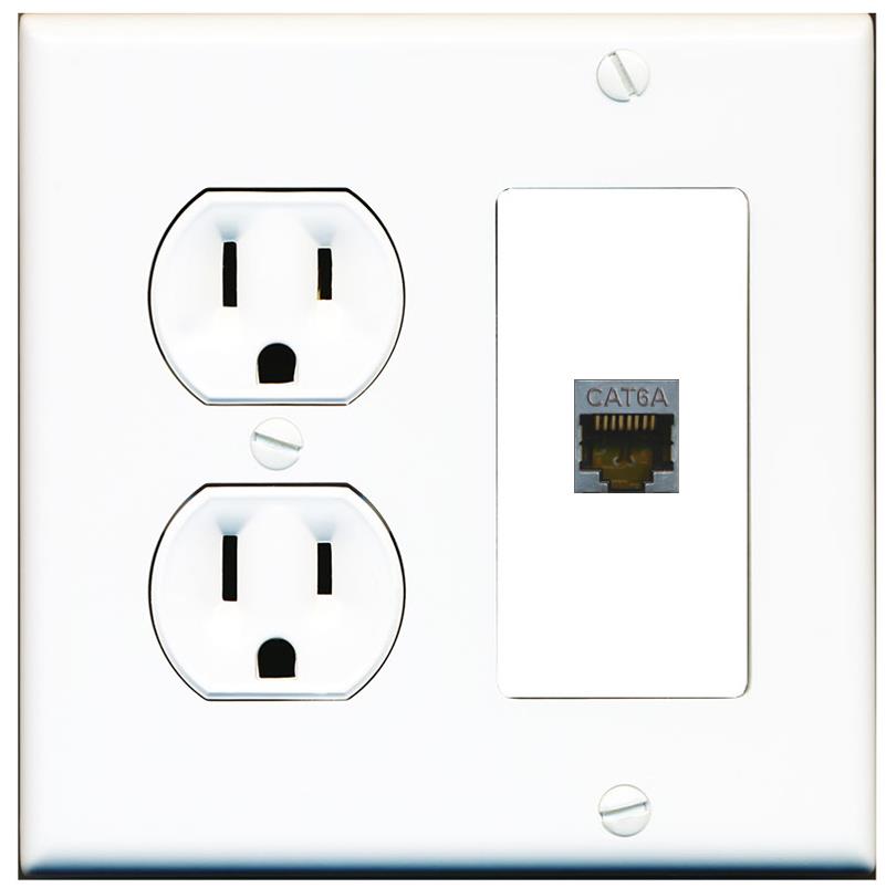 CAT6A Wall Plate [White]