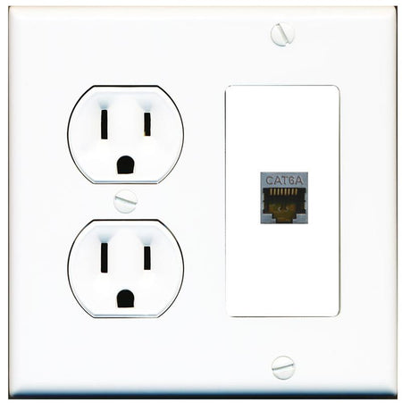 CAT6A Wall Plate [White]