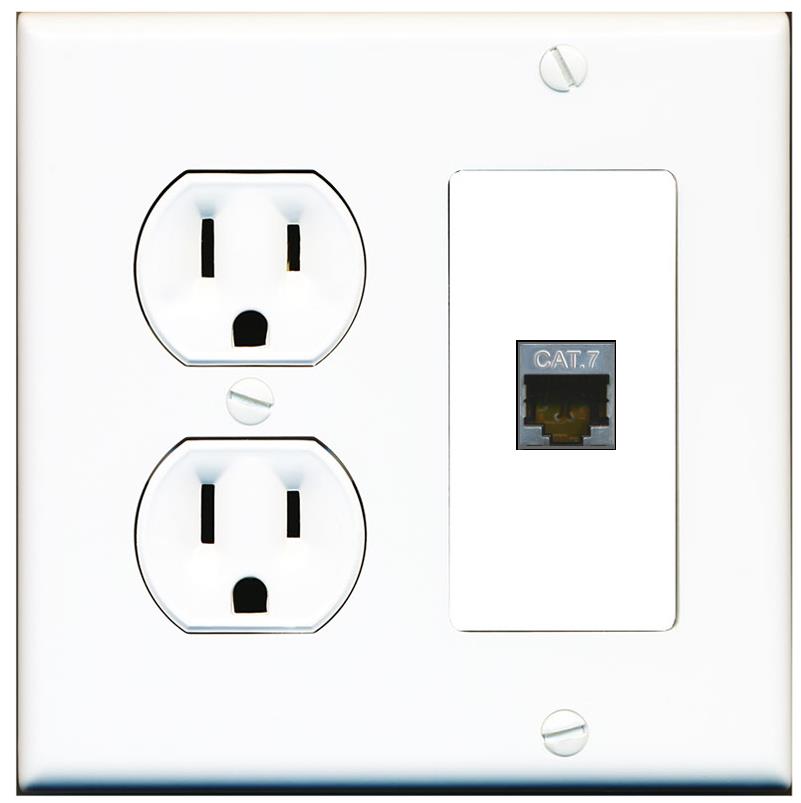CAT7 Wall Plate [White]