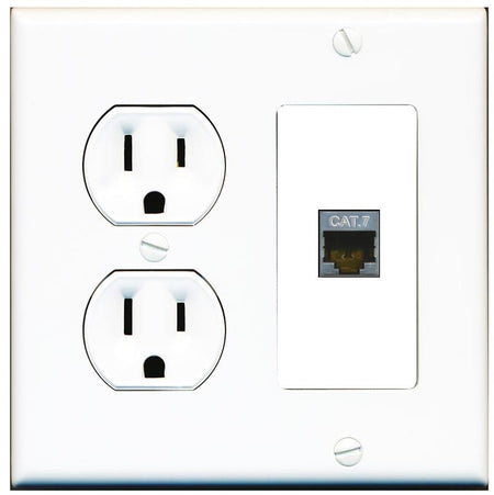 CAT7 Wall Plate [White]