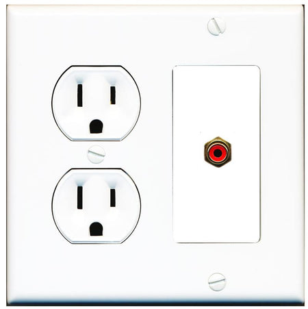 RCA-RED Wall Plate [White]