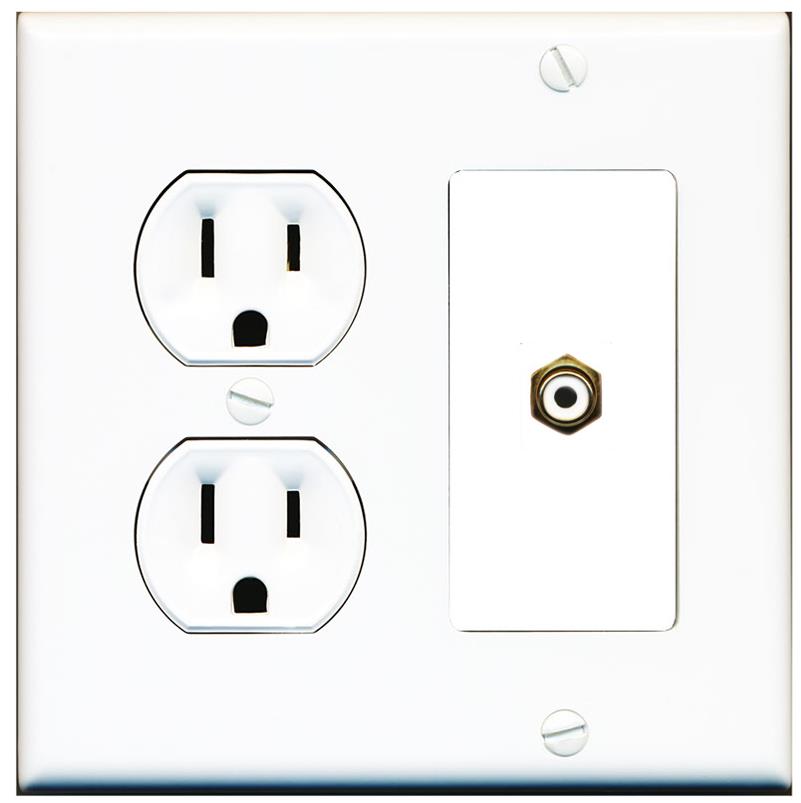 RCA-WHITE Wall Plate [White]