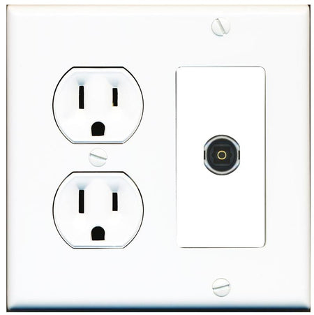 TOSLINK Wall Plate [White]