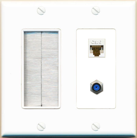 CAT6 F81 Wall Plate [White]