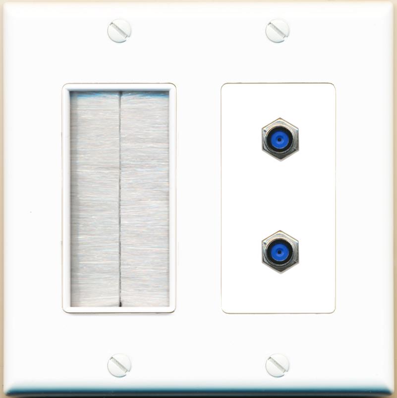 2 F81 Wall Plate [White]