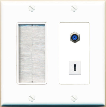 F81 USBC Wall Plate [White]