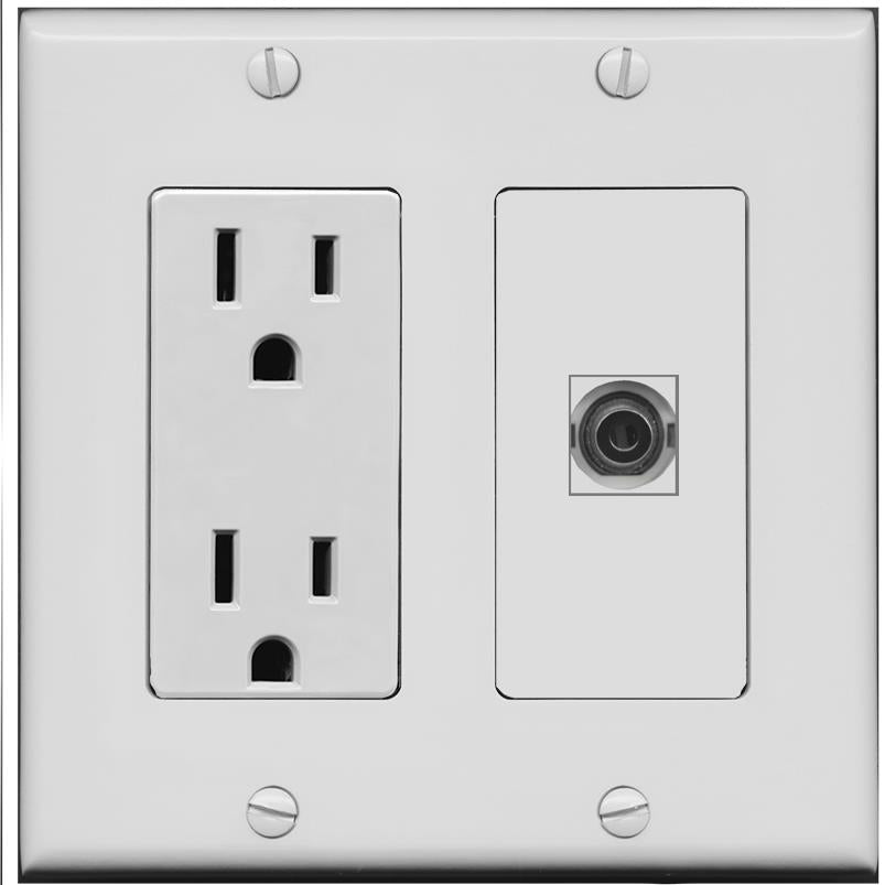 3.5mm Wall Plate [Gray]