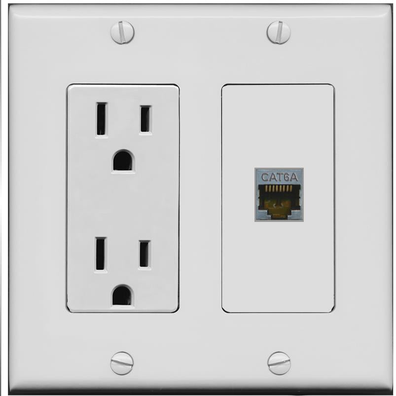 CAT6A Wall Plate [Gray]