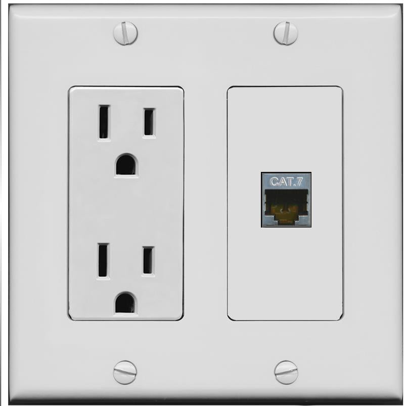 CAT7 Wall Plate [Gray]