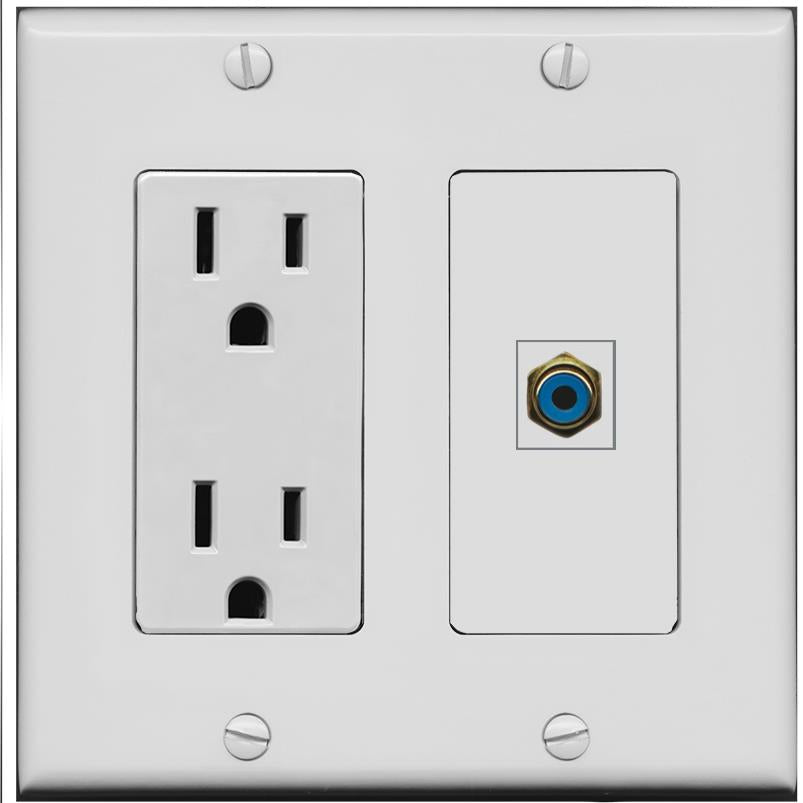 RCA-BLUE Wall Plate [Gray]