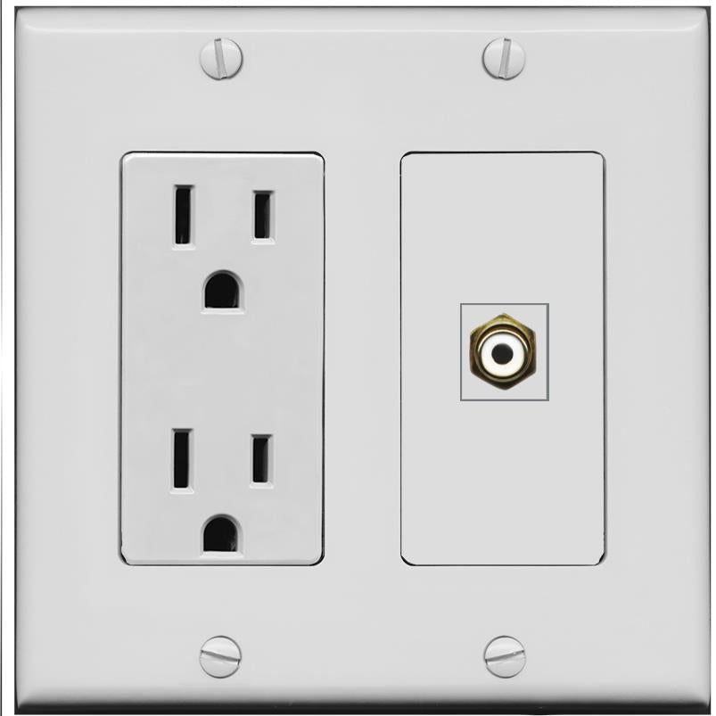 RCA-WHITE Wall Plate [Gray]