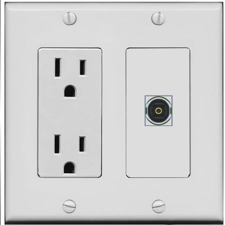 TOSLINK Wall Plate [Gray]