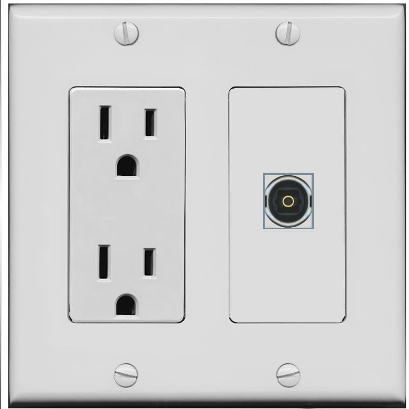 TOSLINK Wall Plate [Gray]