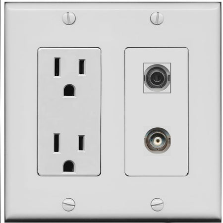 3.5mm BNC Wall Plate [Gray]