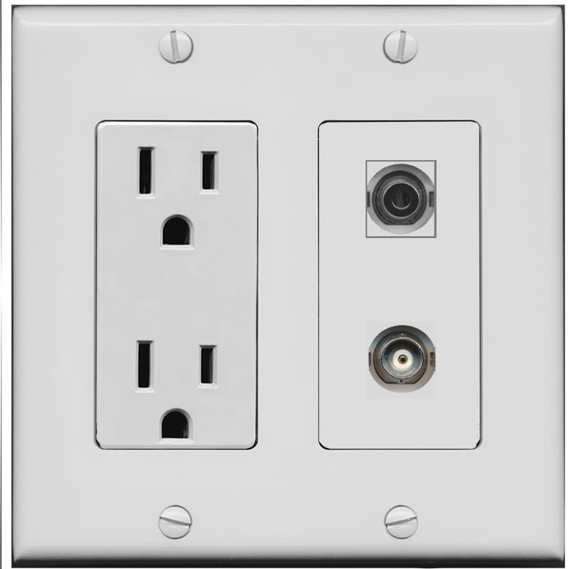 3.5mm BNC Wall Plate [Gray]