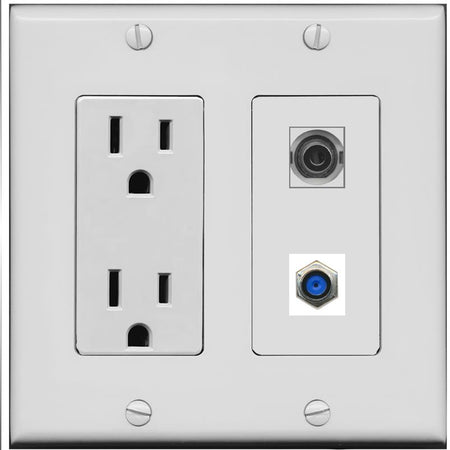 3.5mm F81 Wall Plate [Gray]