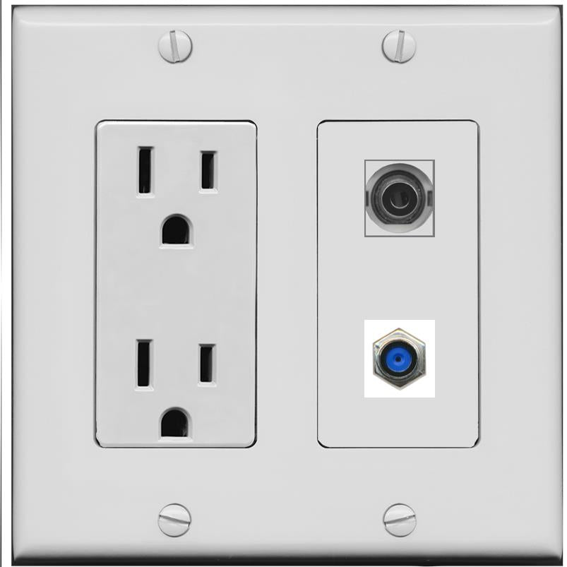 3.5mm F81 Wall Plate [Gray]