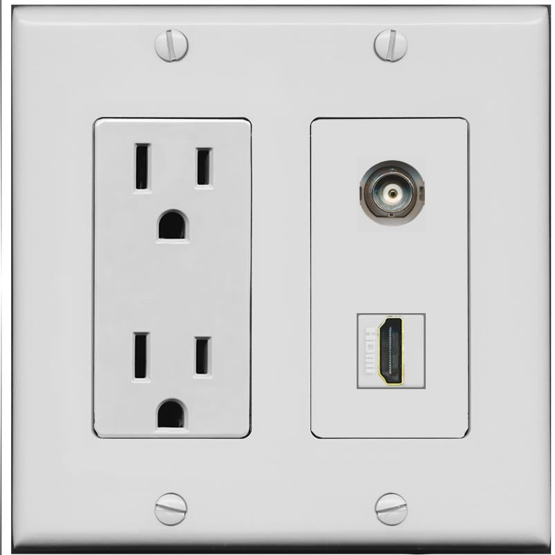BNC HDMI Wall Plate [Gray]