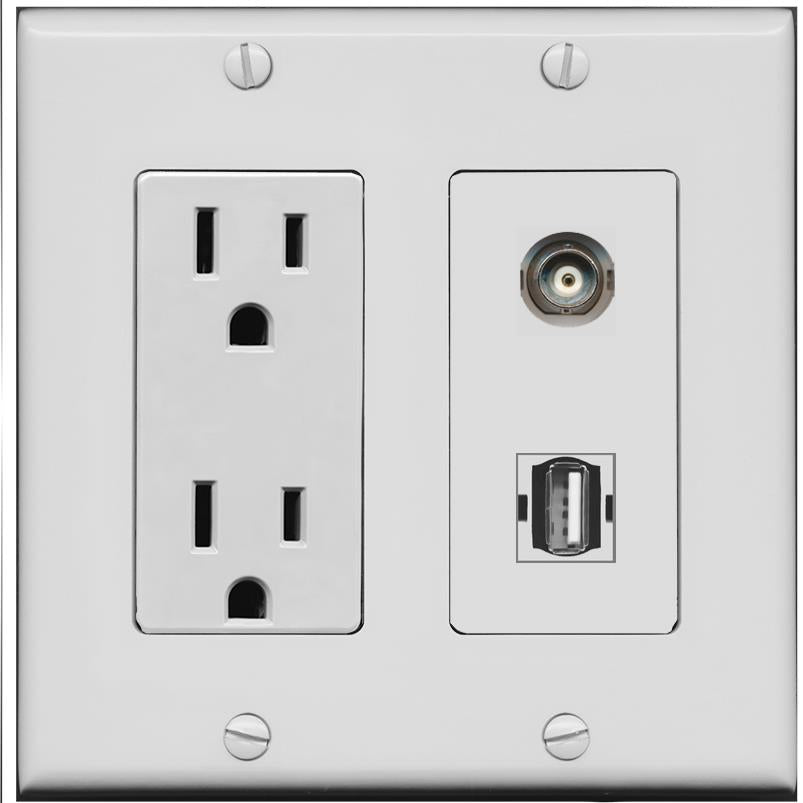 BNC USB2 Wall Plate [Gray]