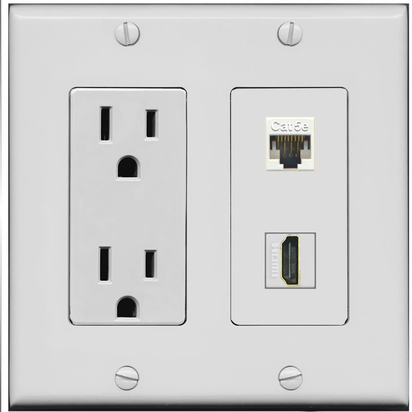CAT5E HDMI Wall Plate [Gray]