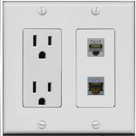 CAT6 CAT6-SHIELDED Wall Plate [Gray]
