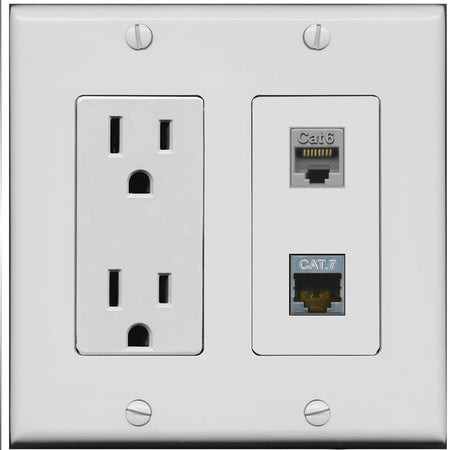 CAT6 CAT7 Wall Plate [Gray]
