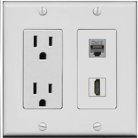 CAT6 HDMI Wall Plate [Gray]