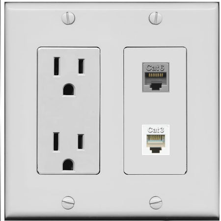 CAT6 PHONE Wall Plate [Gray]
