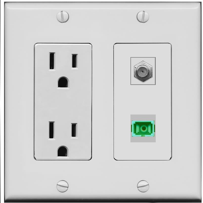 COAX SC-APC-SX Wall Plate [Gray]