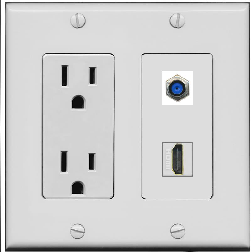 F81 HDMI Wall Plate [Gray]